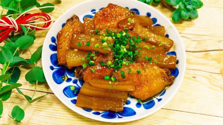 さっぱり♡こっくりおかず 大根と手羽中の甘辛煮