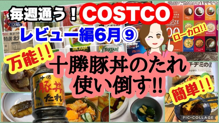 コストコ購入品 ]ソラチ 十勝豚丼のたれが便利すぎる！レシピ5品🐷マイサイズアソート🍛bibigoもちもちチヂミの素 レビュー[costco japan]6月⑨