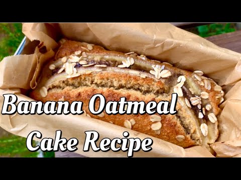 オートミールバナナケーキ‼️簡単混ぜるだけ‼️しっとり柔らかバナナオーツケーキ❣️