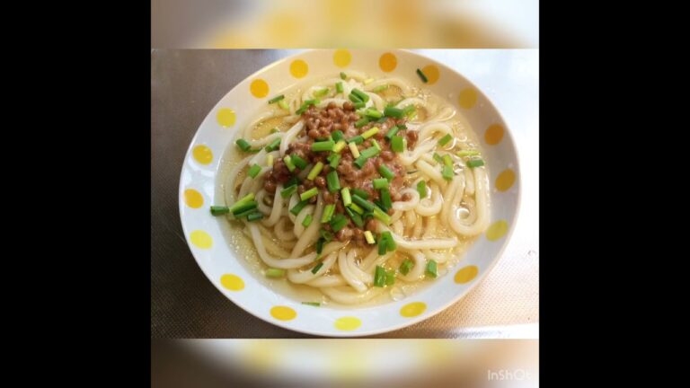 納豆と梅のさっぱりうどん