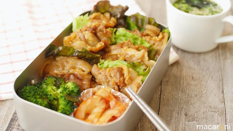 【ねぼすけ弁当】10分でちょっ早！ 旨辛 サムギョプサル 弁当 のレシピ 作り方