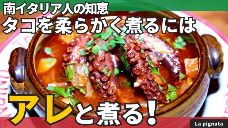 【タコ柔らか！】南イタリア・マンマの味！真ダコのトマト煮込み/La pignata