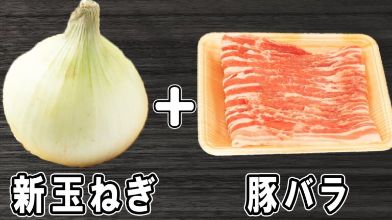 新玉ねぎの簡単レシピ【新玉ねぎと豚バラの生姜焼き】ご飯に伸びる箸が止まらない絶品おかずの作り方/新玉ねぎレシピ/豚バラレシピ/作り置きおかず/お弁当おかず【あさごはんチャンネル】