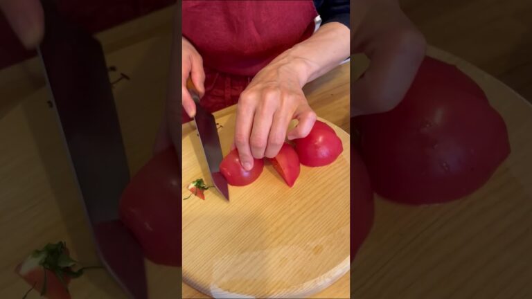 さっぱり美味しい！冷やしトマトの葱ダレ レシピはコメント欄に記載 #shorts