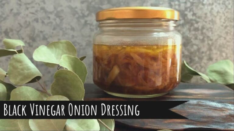 Black Vinegar Onion Dressing / 黒酢玉ねぎドレッシング