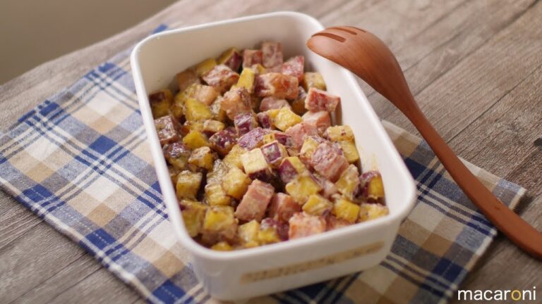 【作り置き】デリ風つくおき♪ さつまいもと ベーコンの コロコロ サラダ のレシピ 作り方