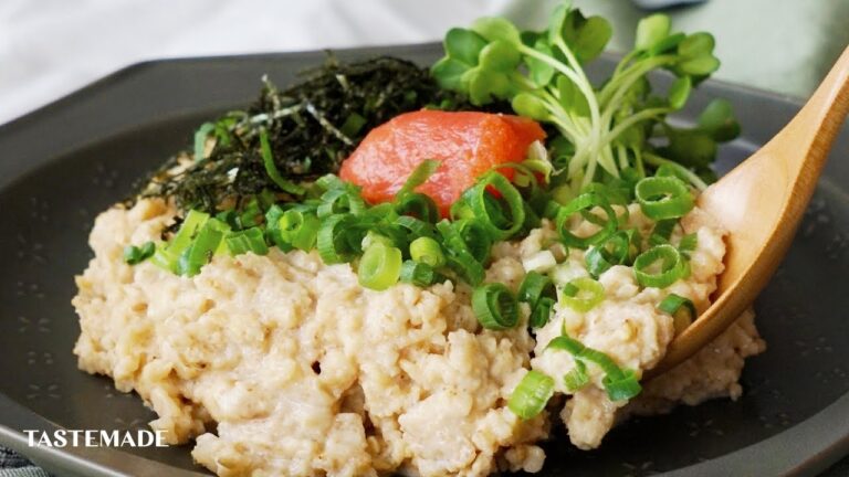 【糖質オフレシピ】オートミールの豆乳明太リゾット