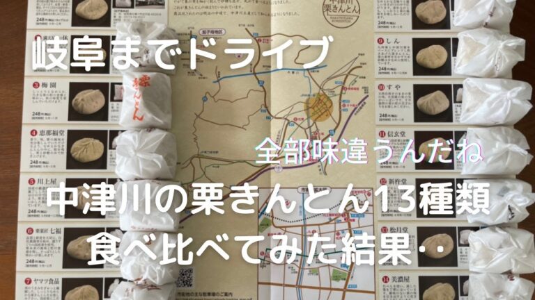 岐阜の中津川名物 栗きんとん！！ １３店舗食べ比べ :名古屋からドライブでちょうど良い距離