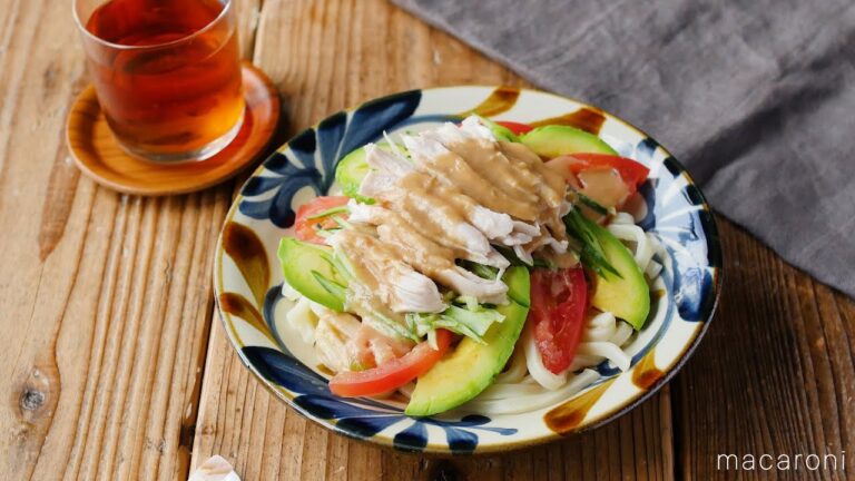 バンバンジー風！ごまだれサラダうどん