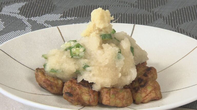 うわさのレシピ#11　思い出の料理　焼き枝豆ちぎりのオクラおろし