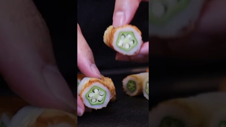 ちくわに〇〇入れるとめちゃくちゃ見た目が綺麗な料理になる!! #shorts