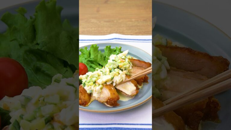 ひと手間アレンジ‼️コンビニチキンでチキン南蛮風🍗 #チキン南蛮  #コンビニアレンジ  #タルタルソース  #タルタルチキン  #tiktokレシピ #料理動画 #デリッシュキッチン