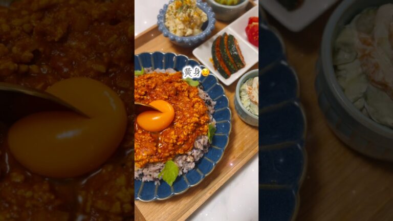 【夏こそカレー】トマトたっぷりキーマカレーでお野菜いっぱいな献立【かぼちゃの簡単副菜レシピは説明欄に記載】🥝週末うたの #shots EP59