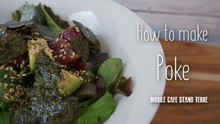 ハワイ版マグロの漬け「ポキ」 How to make poke. 【キッチンカー】