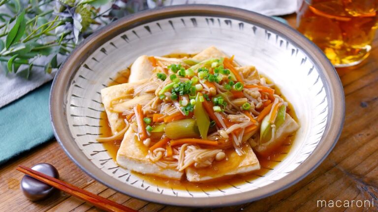 【豆腐ステーキの野菜あんかけ】豆腐が主役！ヘルシーかつコスパ抜群♪｜macaroni（マカロニ）