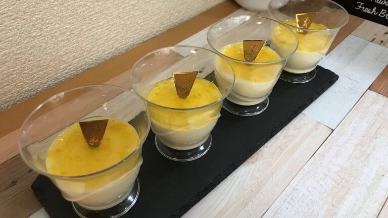 【お菓子作り】柚子のレアチーズケーキ！作ってみたよ！【手作りパン】