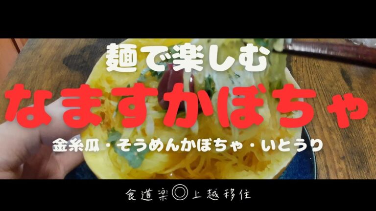 【なますかぼちゃ麵・ベジヌードル】上越野菜なますかぼちゃで麺料理を楽しみました