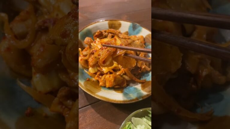 簡単でごはんがすすむメインおかず！#豚キムチ#レシピ#簡単レシピ#料理動画#レシピ動画#ゆりごはん#cookingvideo