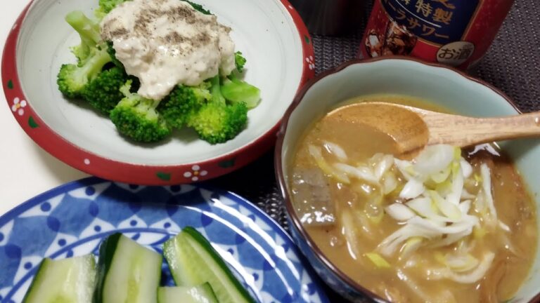 【TUESDAY】🍻牛すじ煮込み、ブロッコリーのツナマヨサラダ、きゅうりの浅漬け※概要欄チェック宜しくお願いします🙇