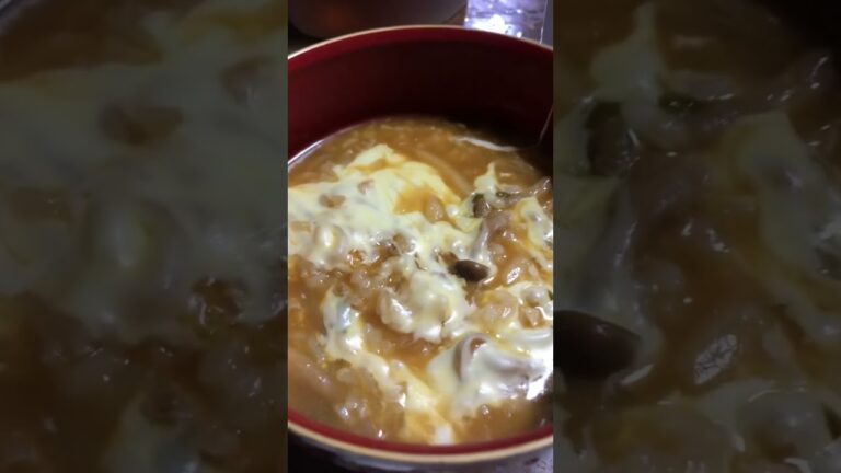 【夕食】今夜はキムチ雑炊