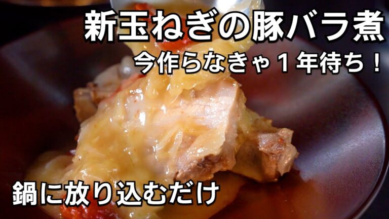 新玉ねぎと塩豚バラ肉の煮込みが簡単で恐ろしくウマい！