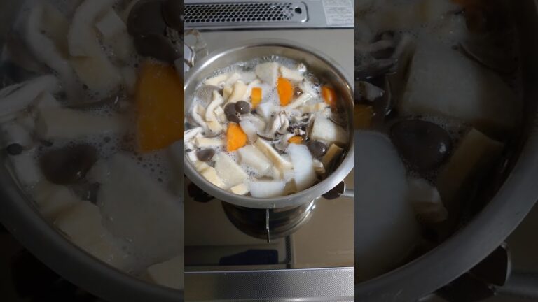 里芋と平茸のお味噌汁