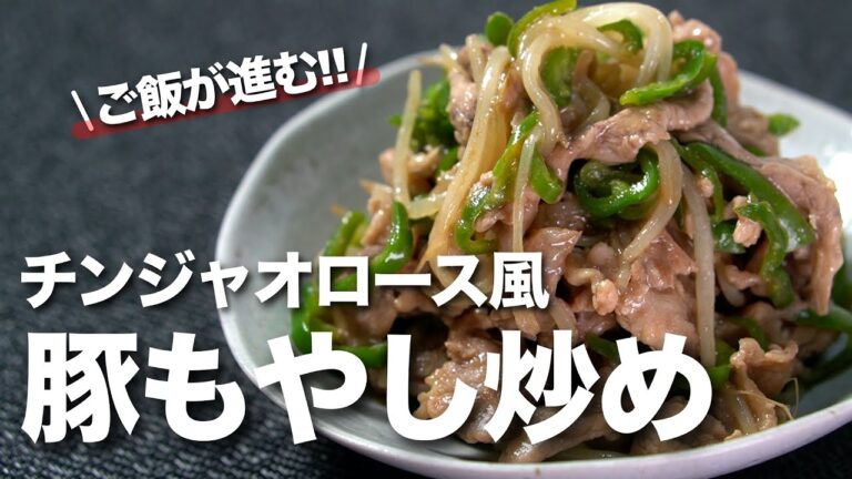 【ピーマンレシピ】チンジャオロース風な簡単炒め ピーマンの苦みとシャキっともやしでごはんの進むメイン【今日のあと一品】【もやしレシピ】