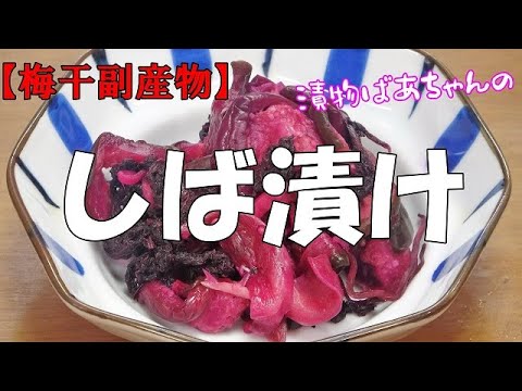 【梅干副産物】しば漬けの作り方『紫蘇の香りと程良い酸味でメッチャご飯が進むこと間違いなし！！』