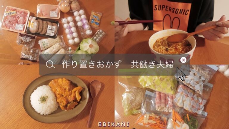作り置きおかずに助けれたリアルな食生活vlog