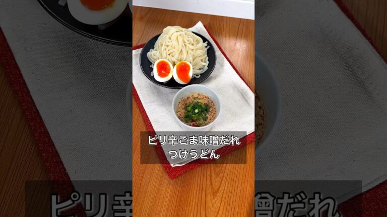 ピリ辛ごま味噌だれつけうどん