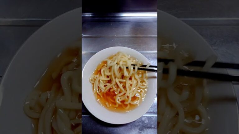 ガッツリさっぱり行ける冷たいネギ豚塩うどんを作ってみました‼️#shorts_ #shorts #うどん
