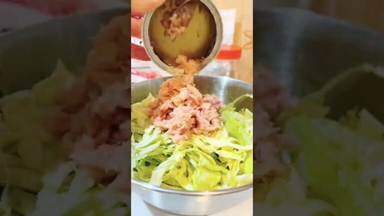 【超簡単】キャベツの旨味サラダ🥗お腹も喜ぶ♪サラダだよー。#shorts#healthy #キャベツレシピ