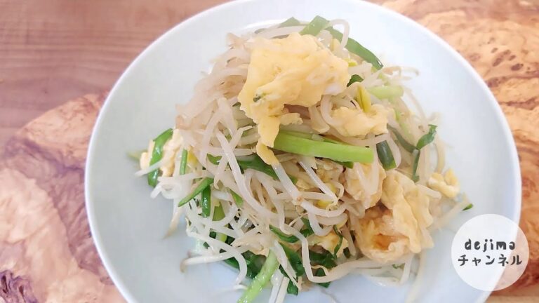 ニラ玉子もやしソテー　たった数十円で簡単料理　シンプルな節約もやしレシピ　#無限もやし　#もやし炒め　#スマート中華