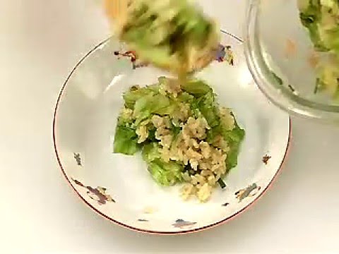 レンジで作るスピードレタスチャーハン