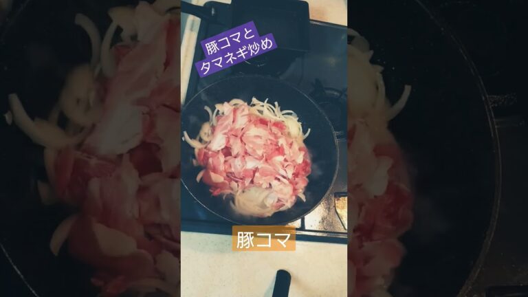 豚コマ玉ねぎ炒め #豚肉 #肉 #肉料理 #簡単レシピ #簡単 #簡単料理 #簡単料理 #料理 #料理動画 #料理男子 #料理初心者 #焼く #ツマミ #おつまみ #おつまみレシピ
