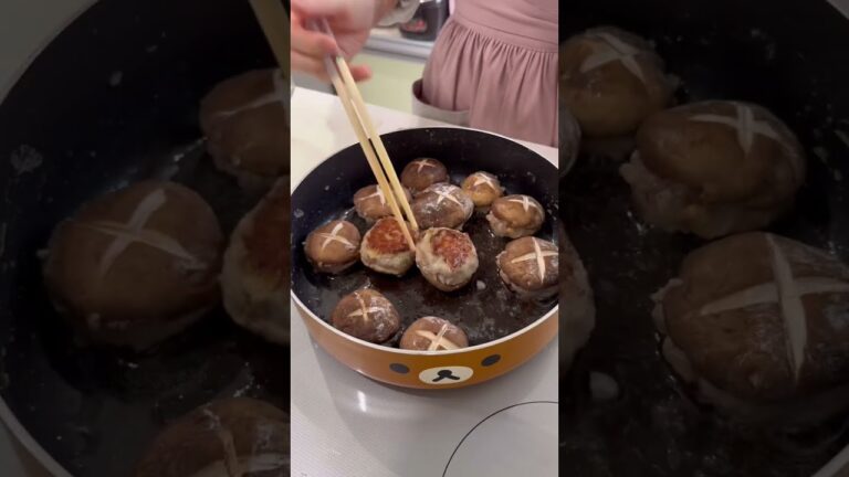 旦那に作るお弁当|椎茸の肉詰め #shorts