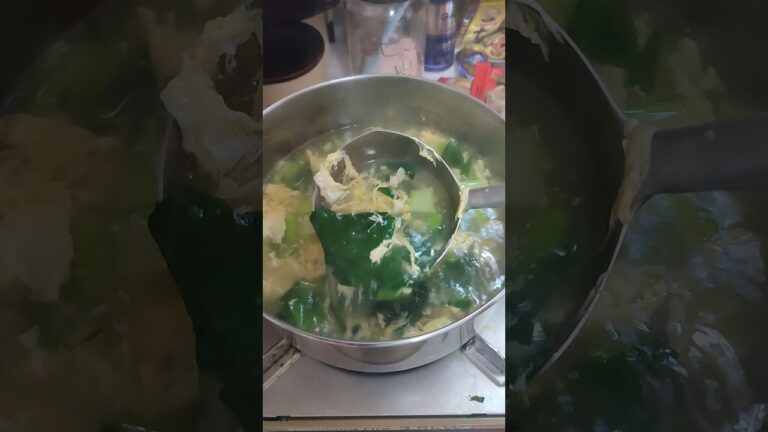 小松菜の卵スープ