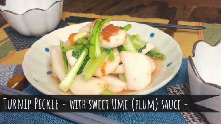 Turnip Pickle - with sweet Ume (Plum) sauce - / かぶの梅肉和え