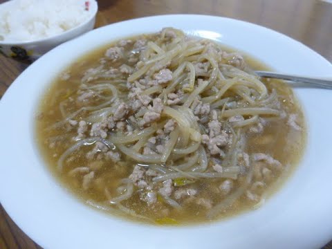 【レシピ】栄養満点☆もやしとひき肉のうまうま煮の作り方