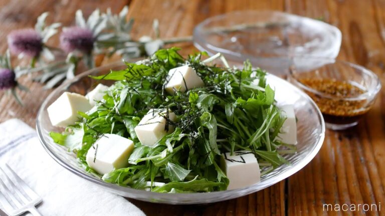 【豆腐と水菜のにんにくポン酢サラダ】さっぱり！にんにくがアクセント♪｜macaroni（マカロニ）