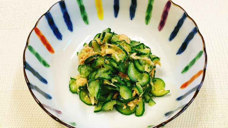やみつきキュウリとツナの和え物、きゅうりのシャキシャキ感が美味しい！味付けも簡単でおかずの一品、おつまみにぴったり！悪魔的な旨さ【時短料理研究♪あいこチャンネル】