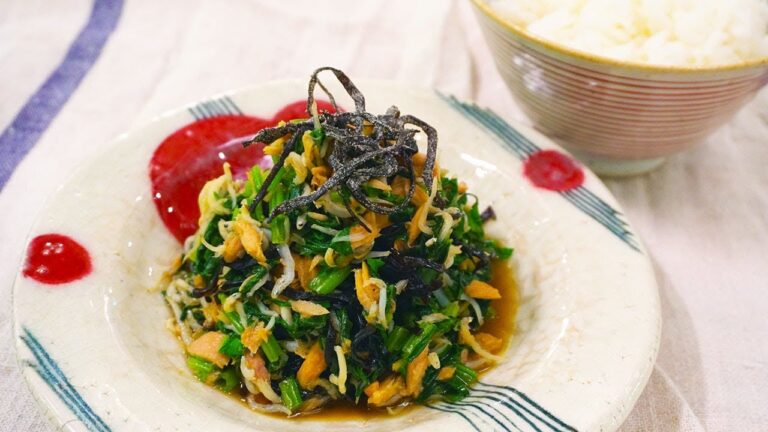常備菜に！電子レンジdeほうれん草としらすの塩昆布和え