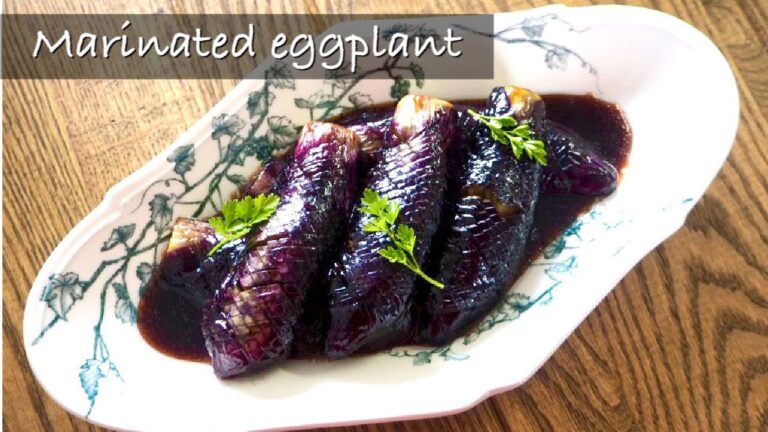 【簡単オシャレごはん】茄子のバルサミコマリネ。簡単なのに、ワンランク上のおうちごはん！おもてなしにも！Marinated eggplant with balsamic vinegar.