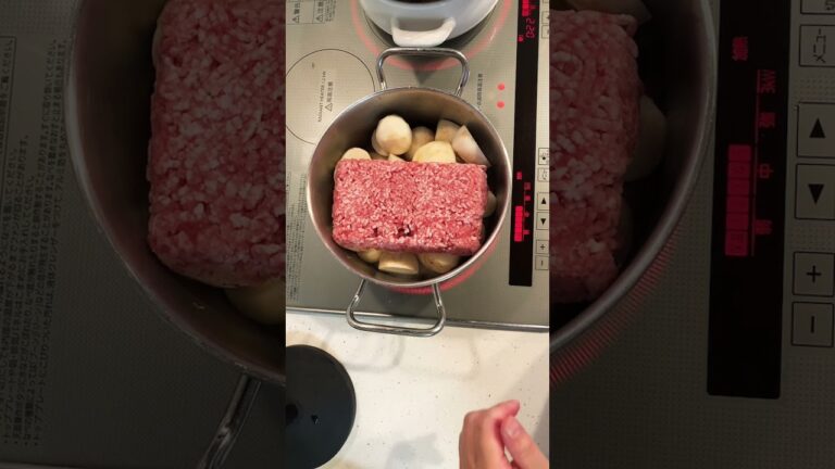 里芋と豚ひき肉煮