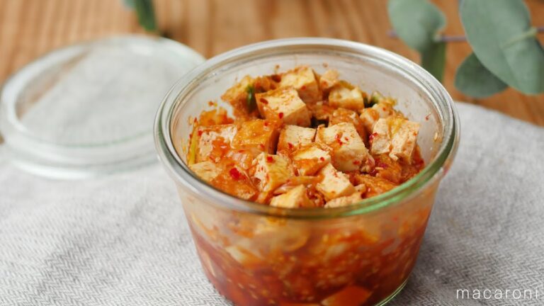 簡単おつまみ♪ころころ厚揚げのキムチ漬けの作り方