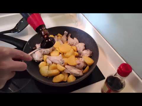 中華家庭料理『手羽元とじゃがいもの煮込み』