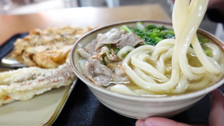 【今年で圧倒的に1番人気!!最も注目された讃岐うどんの名店!!】安すぎる!!替玉100円で食べれる工場地帯の倉庫で食べる讃岐うどんの名店【ひさ枝】【香川県のおすすめ讃岐うどん】