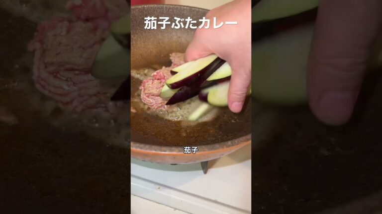 茄子ぶたカレー、半年で20キロ痩せたおじさんレシピ