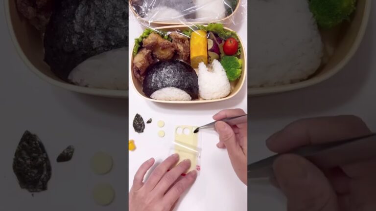 となりのトトロのお弁当作りました！#shorts #キャラ弁 #お弁当 #となりのトトロ #トトロ