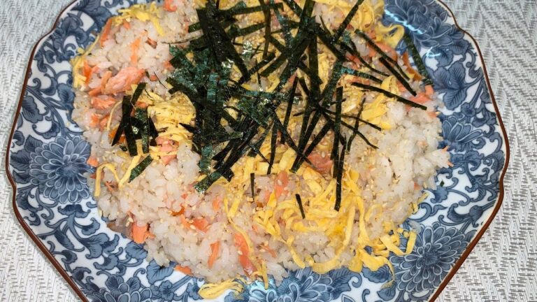【時短】超簡単 楽々夜ご飯 鮭のちらし寿司
